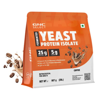 GNC Select Fermented Yeast Protein Isolate, 2 lb Coffee