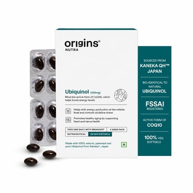 Origins Nutra Ubiquinol (100mg), 28 softgels