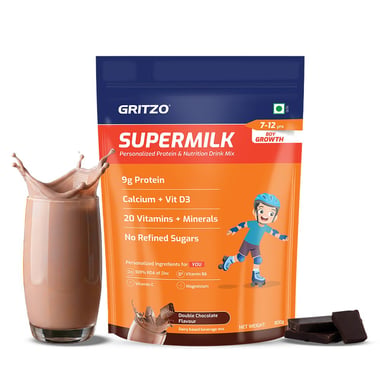 Supermilk Gritzo Growth for Boy 7-12 years,  800 g  Double Chocolate 