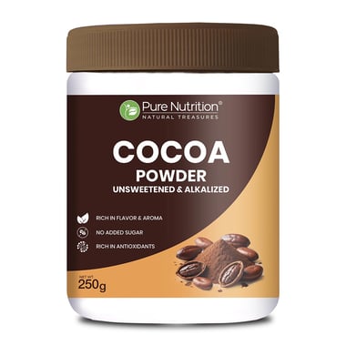 Pure Nutrition Cocoa Powder, 250 g Unsweetened & Alkalized