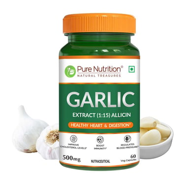 Pure Nutrition Garlic,  60 veggie capsule(s) 