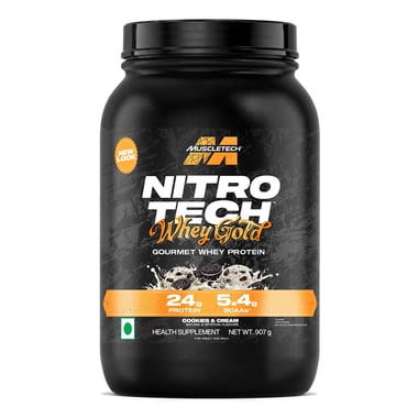 MuscleTech Nitrotech Whey Gold, 1.99 lb Cookies and Cream