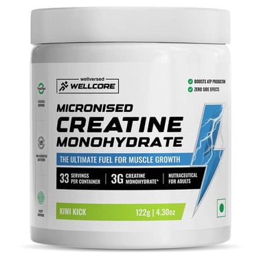Wellcore Micronised Monohydrate Creatine,  Kiwi Kick  122 g 