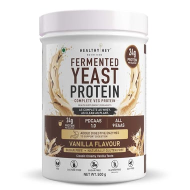 HealthyHey Nutrition Fermented Yeast Protein, 1.1 lb Vanilla