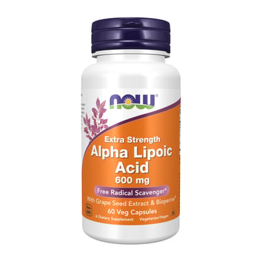 Now Alpha Lipoic Acid (600 mg), 60 veggie capsule(s)