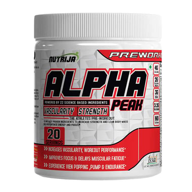 NutriJa Alpha Peak without Caffeine, 0.55 lb Pineapple