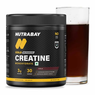 Nutrabay Gold Micronised Creatine Monohydrate, Cola 0.26 lb