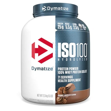 Dymatize ISO100 Hydrolyzed Whey Isolate,  5 lb  Gourmet Chocolate 
