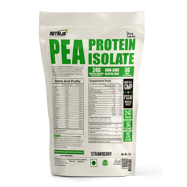 NutriJa Pea Protein Isolate,  2 lb  Strawberry 