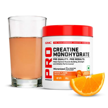 GNC Pro Performance Pure Micronized Creatine Monohydrate,  Orange  0.22 lb 