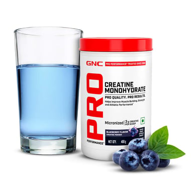 GNC Pro Performance Pure Micronized Creatine Monohydrate,  Blueberry  0.88 lb 