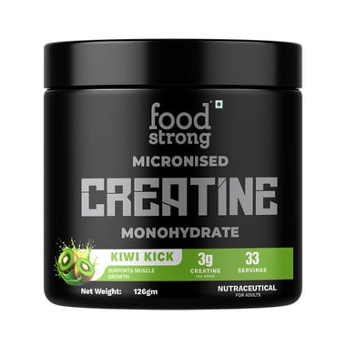 Foodstrong Micronised Creatine Monohydrate, Kiwi Kick 126 g