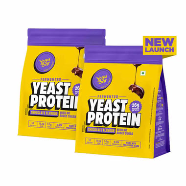 Yogabar Yeast Protein, 1.1 lb Chocolate (Pack of 2)