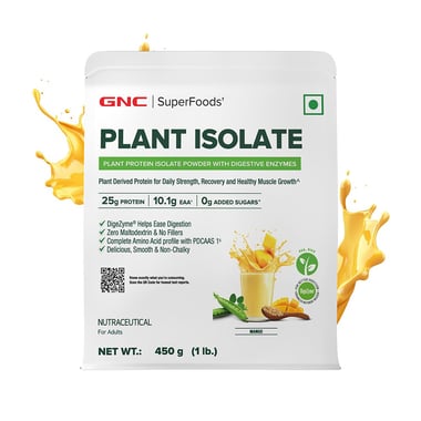 GNC Plant Protein Isolate,  1 lb  Mango 