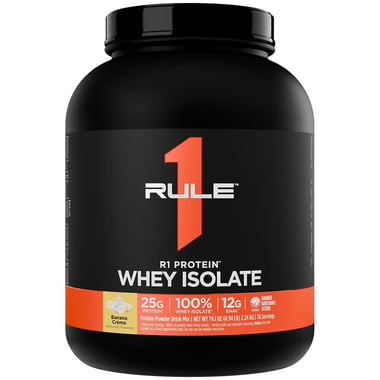 Rule One R1 100% Whey Protein Isolate, 4.94 lb Banana Creme