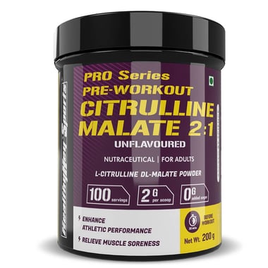 HealthyHey Sports Citrulline Malate 2:1,  0.44 lb  Unflavoured 