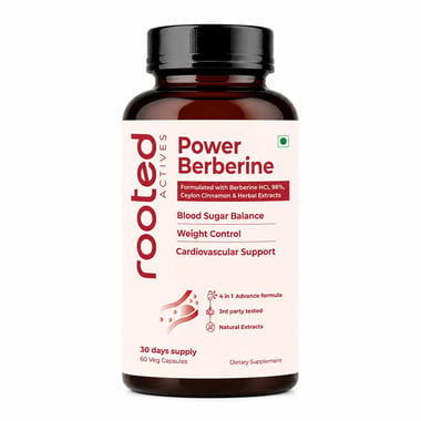 Rooted Active Naturals Berberine,  60 veggie capsule(s) 