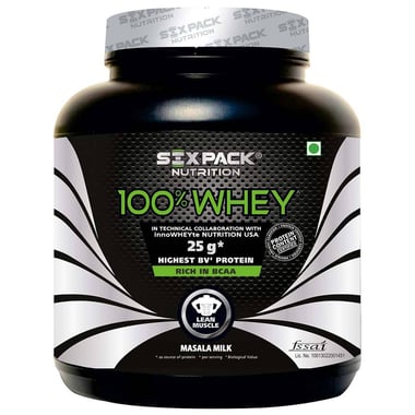 Six Pack Nutrition 100% Whey,  4.4 lb  Masala Milk 