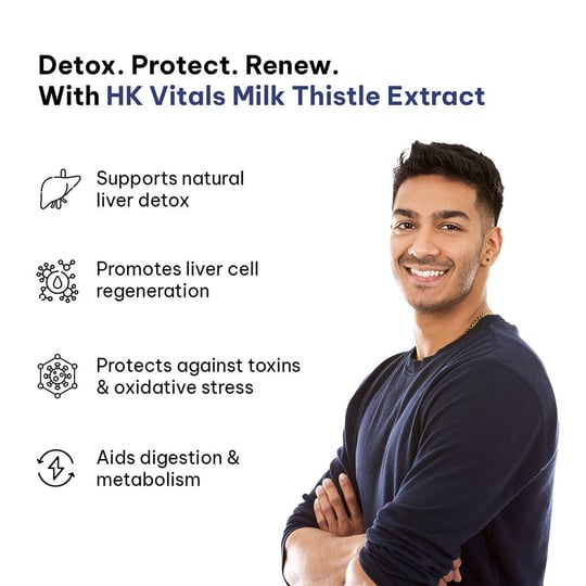 4 - HK Vitals Milk Thistle Extract 600mg,  120 capsules