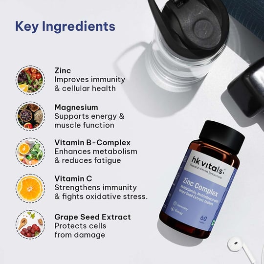 5 - HK Vitals Zinc Complex,  60 tablet(s)