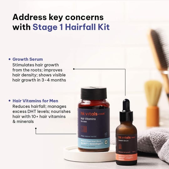 4 - HK Vitals Hair Fall Solution Kit,  STAGE 1 