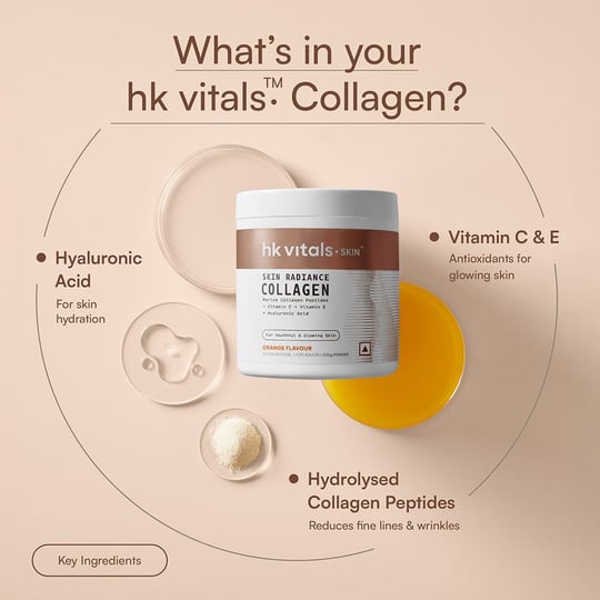 3 - HK Vitals Skin Radiance Collagen,  Marine Collagen  200 g  Orange