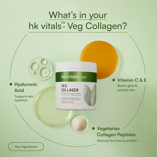 3 - HK Vitals Skin Radiance Collagen,  Veg  200 g  Orange