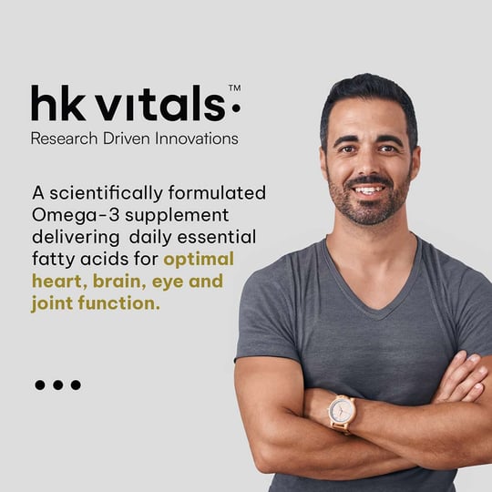 3 - HK Vitals Advanced Omega-3 with 360mg EPA & 240mg DHA,  90 capsules