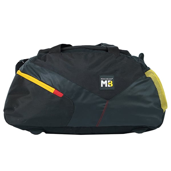 MuscleBlaze Training Bag with Shoe Compartment, Black 45 L