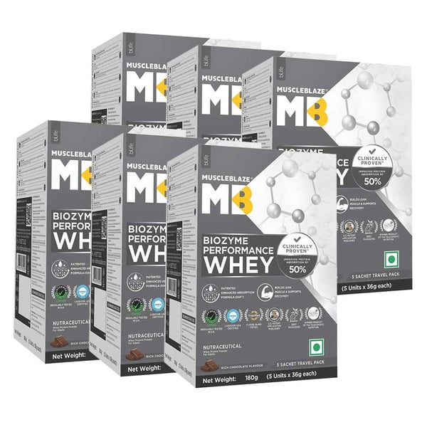 Biozyme Performance Whey Rich Chocolate 1.08 kg - 30 sachets x 36g