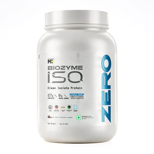 MuscleBlaze Biozyme Iso-Zero, 2.2 lb Low Carb Ice Cream Chocolate Iso-Zero