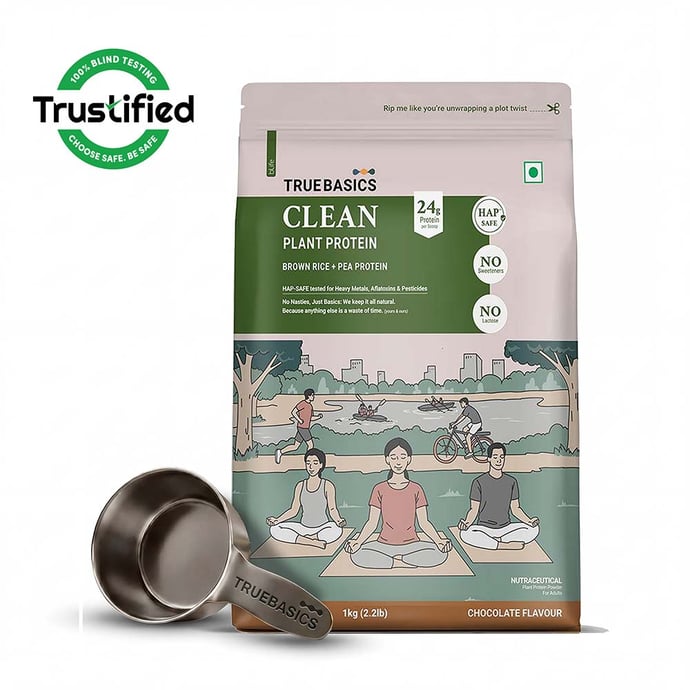 TrueBasics Clean Plant Protein, 1 kg Chocolate Plant Protein