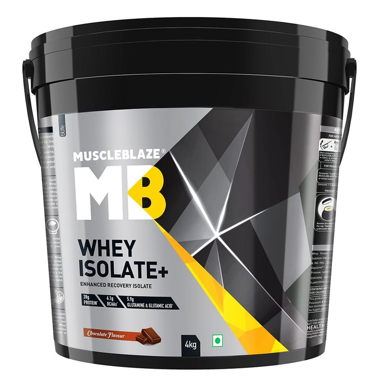 1 - MuscleBlaze Whey Isolate Plus,  8.8 lb  Chocolate 
