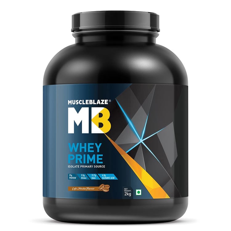 2 - MuscleBlaze Whey Prime,  4.4 lb  Cafe Mocha 