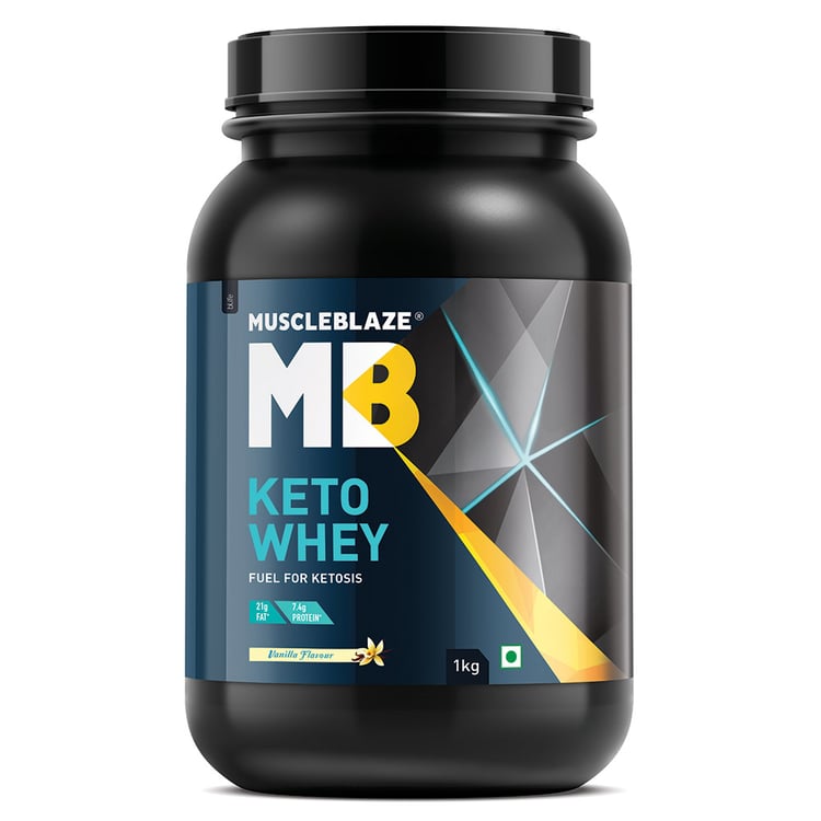 1 - MuscleBlaze Keto Protein,  2.2 lb  Vanilla 