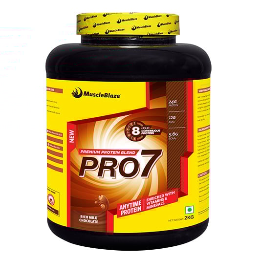 MuscleBlaze PRO7 Protein Blend,  4.4 lb  Rich Milk Chocolate 