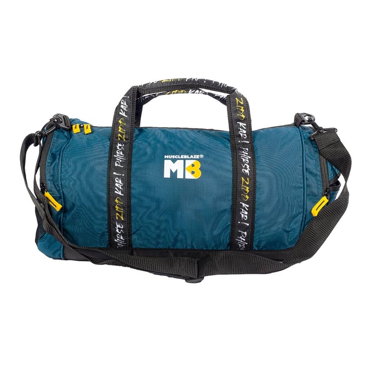 1 - MuscleBlaze Phirse Zidd Kar Gym Bag,  Blue, 30L 