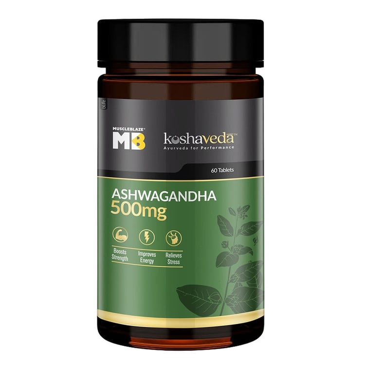 MuscleBlaze Koshaveda - Ashwagandha 500mg, 60 tablet(s)
