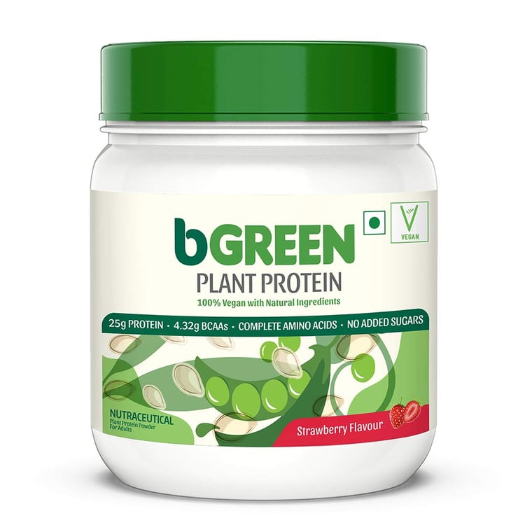 3 - bGREEN Plant Protein,  Strawberry  1.1 lb 