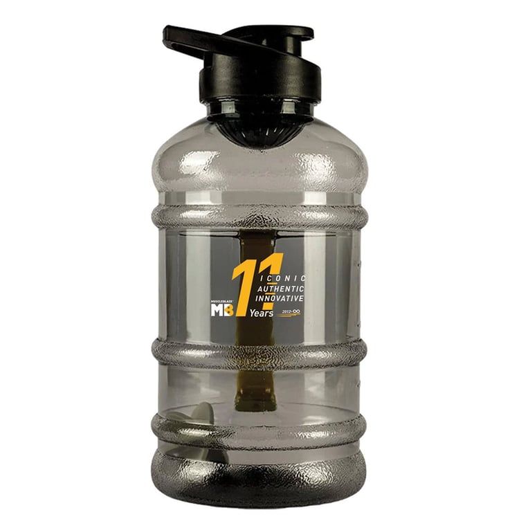 MuscleBlaze 11 Years Gallon Bottle, Black Transparent 1.5 L