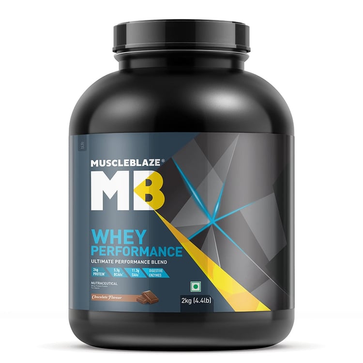 3 - MuscleBlaze Whey Performance Protein,  4.4 lb  Chocolate 