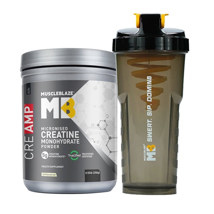 Creatine Monohydrate CreAMP 250g & Shaker Combo