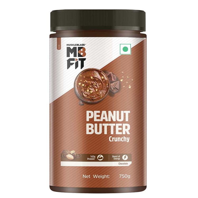2 - MuscleBlaze Chocolate Peanut Butter,  0.750 kg  Crunchy 