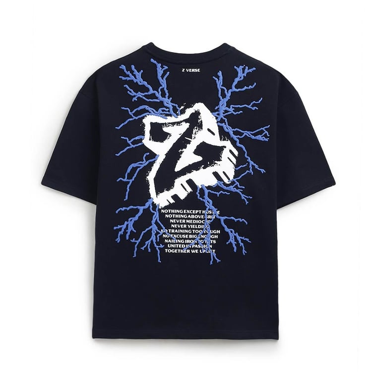 2 - MuscleBlaze Z-Verse T-Shirt,  Small  Black 