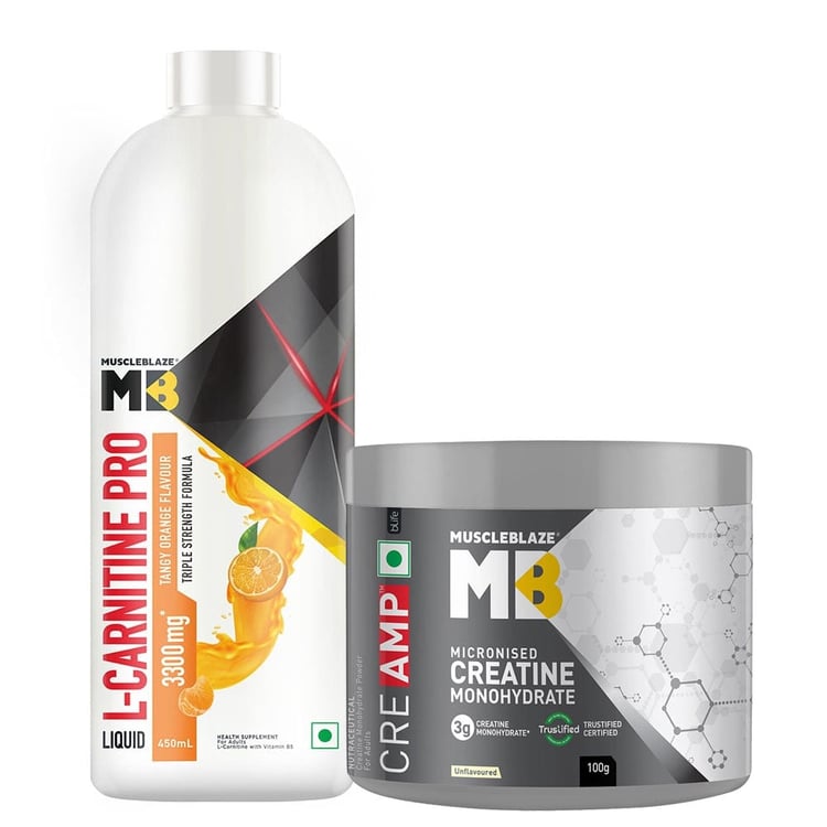 Liquid L-Carnitine PRO 450ml & Creatine CreAMP 100g Combo