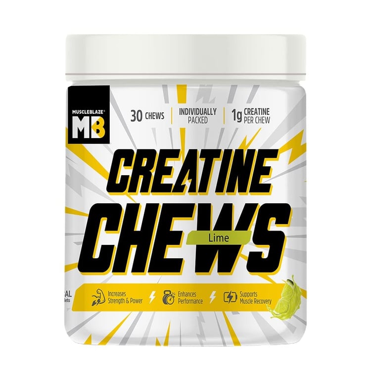 MuscleBlaze Creatine Chews, 30 tablet(s) Lime