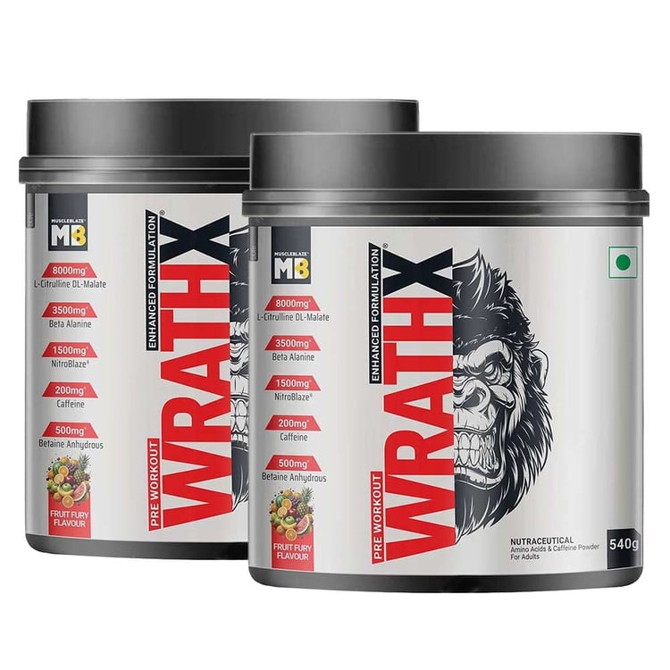 Pre Workout WrathX Fruit Fury 1.08 kg Pack