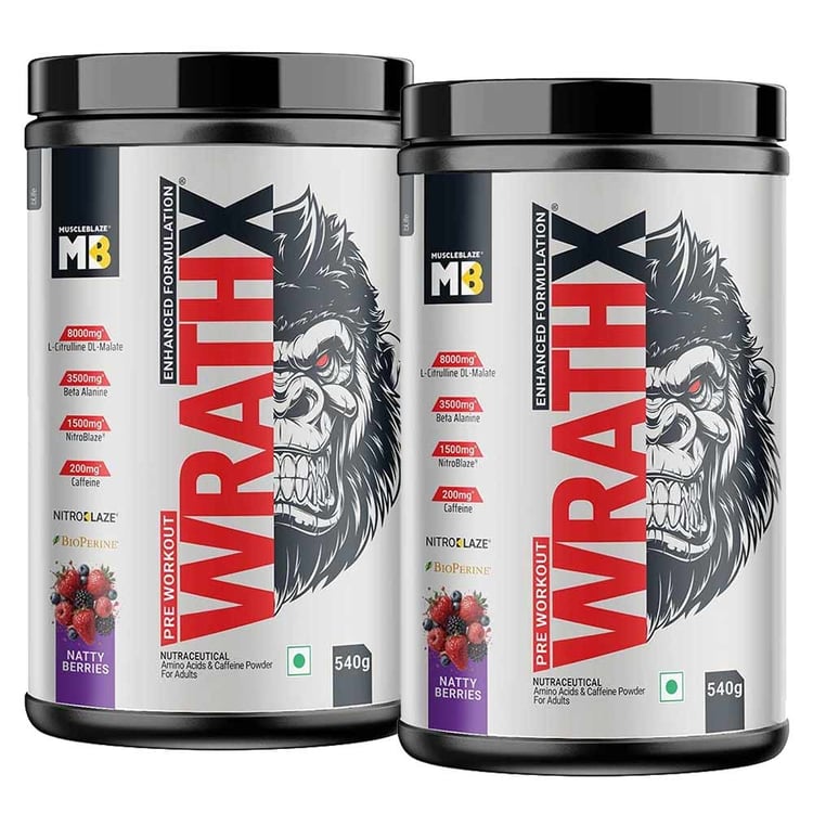 Pre Workout WrathX Natty Berries 1.08 kg Pack