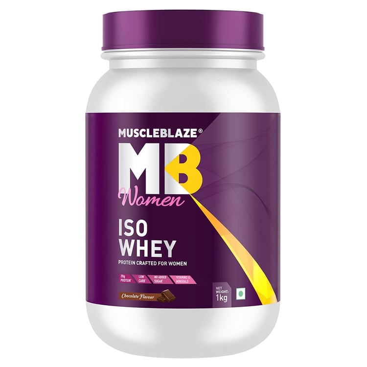 MuscleBlaze Women Iso-Whey, 2.2 lb Chocolate