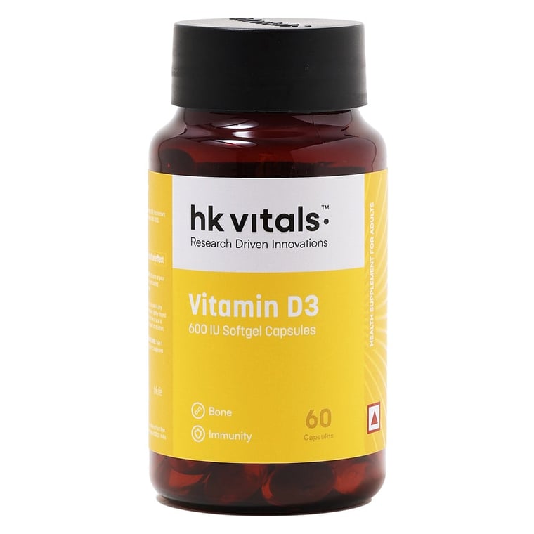 1 - HK Vitals Vitamin D3 by HealthKart,  60 capsules